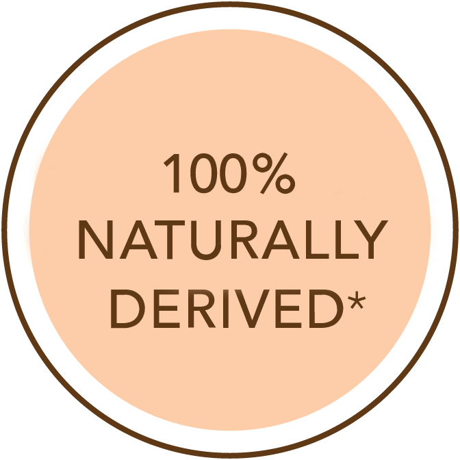 100% Plant and Naturally Derived Ingredients